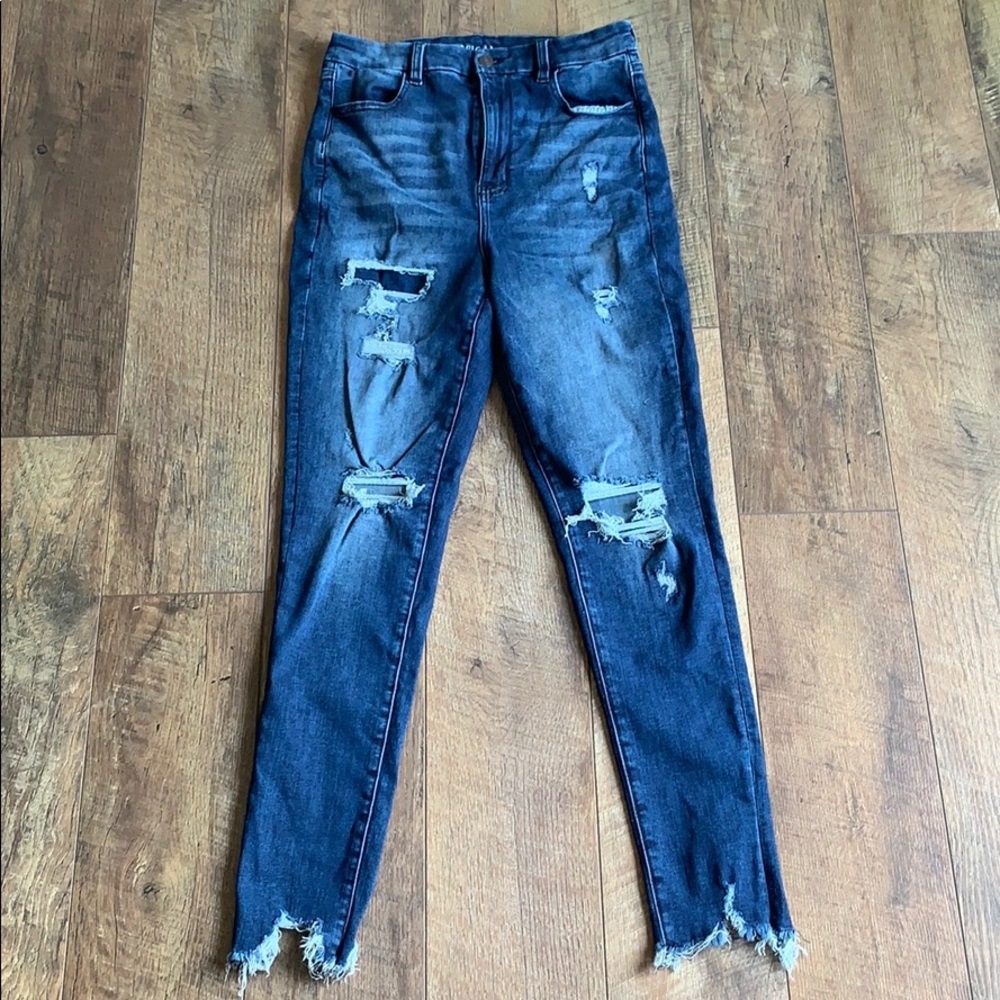 American Eagle jeans with holes in just the knees!